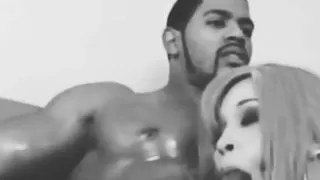 Black woman helps poor man with blowjob