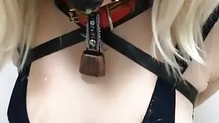 kigurumi covered in cum vibrating