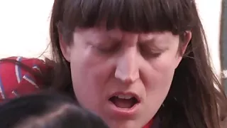 Curvy lesbians lick and finger hairy cunts