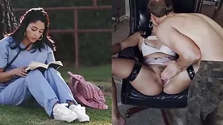 KELLY MADISON - Sexy Nurse Vanessa Sky Bound and Ass Fucked