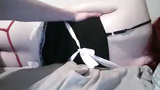 training my sissy girl to take step daddys massive cock slow deep