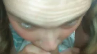 Nice girl giving a blowjob