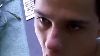 Suck his big cock by the pool