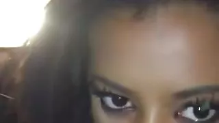 She Catching Nut and Swallowing