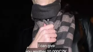 Public Agent Night time outdoor sex at the station