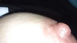 Sucking her own nipples like a slut part 2