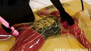Fetish Latex Vacuum Bed Bondage