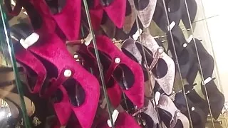 Sexy heels suede and velvet