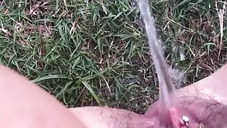Outside pee