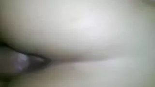 Cumming on her sexy ass.