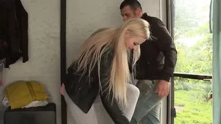 Charming Kate Sky one way mirror fuck at the public