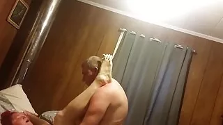 Me and my sexy bbw wife woke her up from her afternoon nap