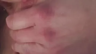 She play with her pussy and boobs in her bed