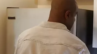 Brunette slut Lena Paul getting slammed by a thick black rod