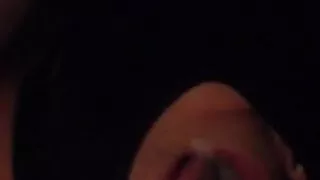 Jack off in hooded sluts mouth anon