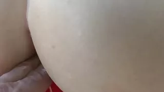 Blonde Babe ass filled with water and dick