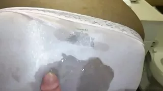 Cum on Juicy Lucys sexy pink panties