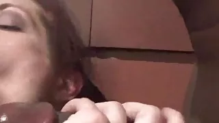 Amateur wife sucking two bbcs