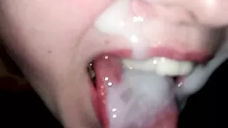 Close up cumshot
