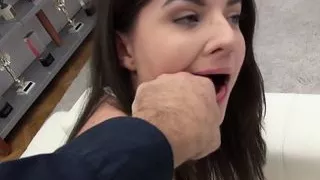 Francesca Dirty Talks in Italian As Rocco Drills her Ass