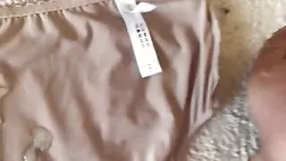 Cum on bbw wife panties