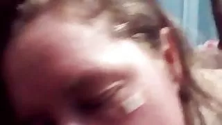 Hot. Slut and two black cocks