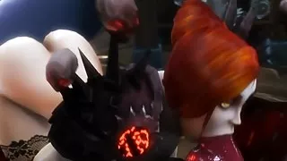 Felhound having some fun :3