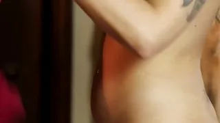 Busty massage amateur pussylicked on table