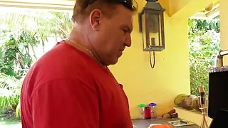 Petite 19yo babe gets assfucked outdoors