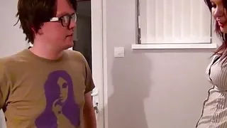 Nerd Pervert Bella Star Cock Sucking