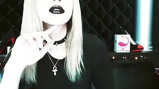 Black Lipstick and Feet teasing