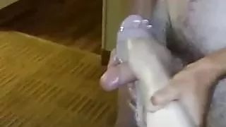 Shoejob with her pink heels