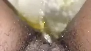 Ebony Ex-GF pissing 2