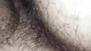 Wifes hairy asshole