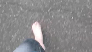 Barefoot walk