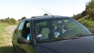 70 yo grandma getting nailed in the car