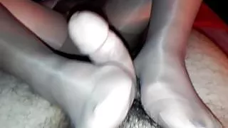 Wife footjob
