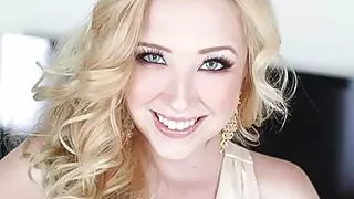 Blonde sexy young hot wife fucks men for cuckold husband