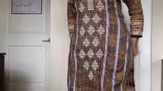 desi girl Stripping her Salwar Kameez to Nude and Teasing us