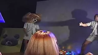 Blonde babe pussy fucked by stripper