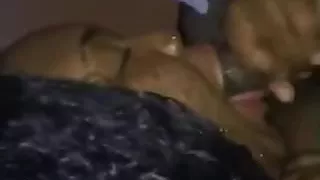 Black Slut Blowing A Random Dude