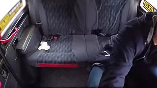 Cute English taxi driver gets her cunt licked and fucked