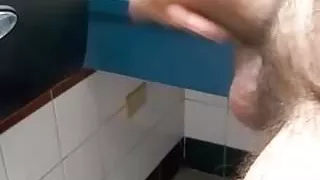 Cumming in bathroom work