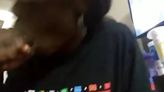 Ashley Ebony sucking sloppy