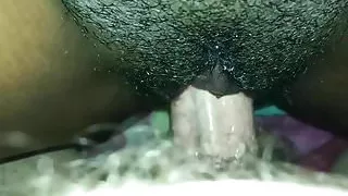 Look how wet she is for White Cock (close up) soooo hot