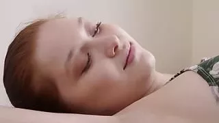 Horny lesbians lick and finger trimmed pussies