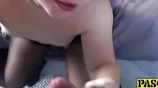 Violet Vulgarity analy fucked after dick touches her toncils