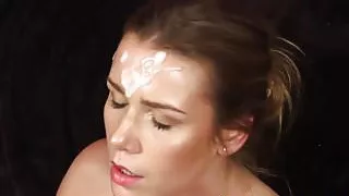 English babe plowed before facial cumshot