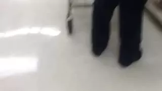 Country black Bbw with phat ass walking