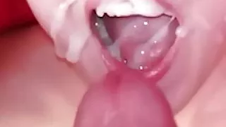 close up cumshot